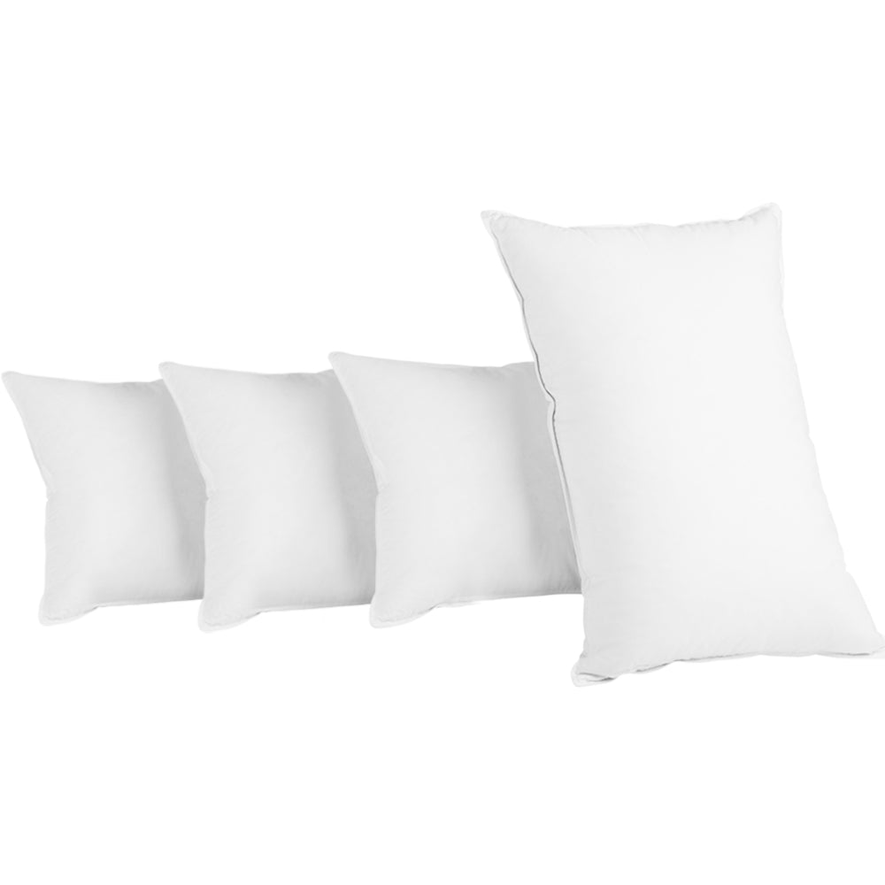 Giselle Bedding 4-Pack Pillows Family Hotel 48x73cm (2 Firm, 2 Medium)
