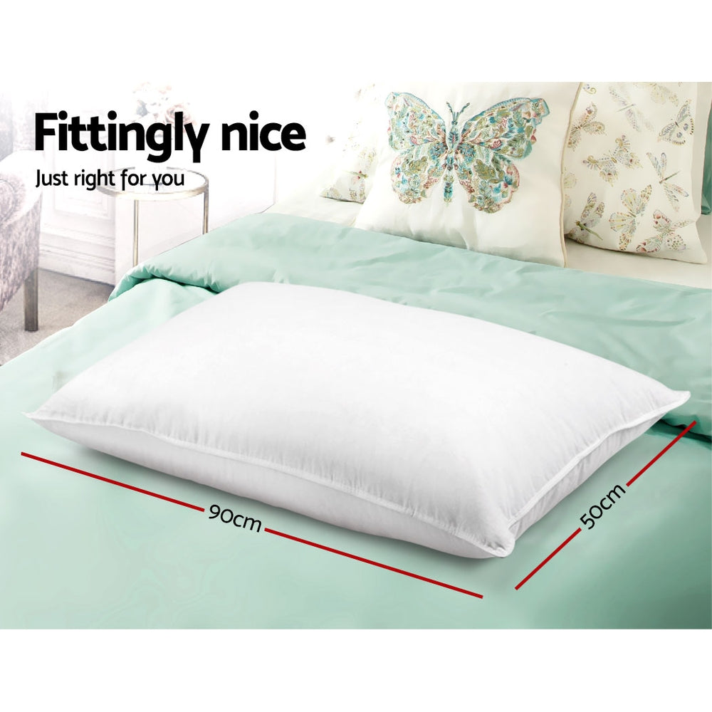 Giselle Bedding King Pillows 4 Pack Cotton Cover Family Hotel