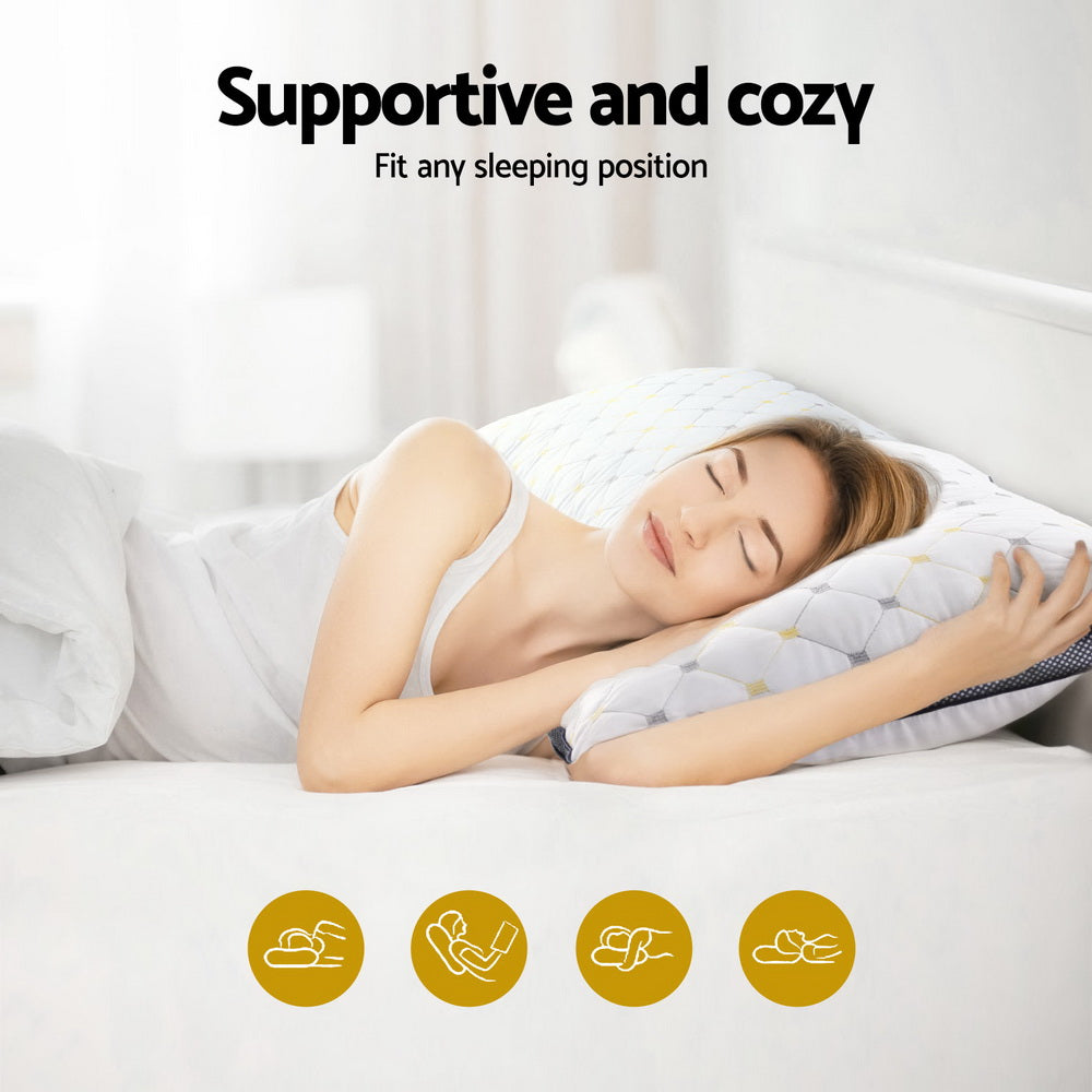 Giselle 4-Pack Microfibre Pillows White
