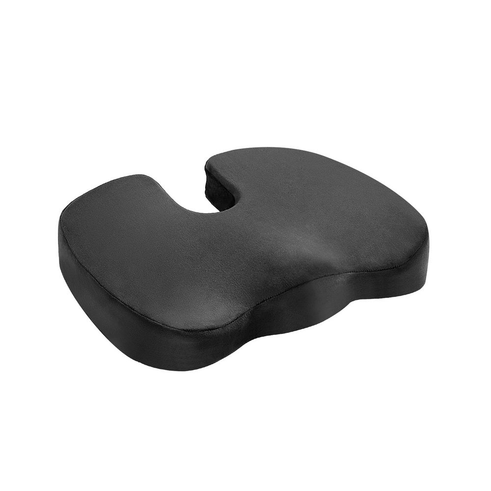 Giselle Memory Foam Seat Cushion Back Pain Relief Black
