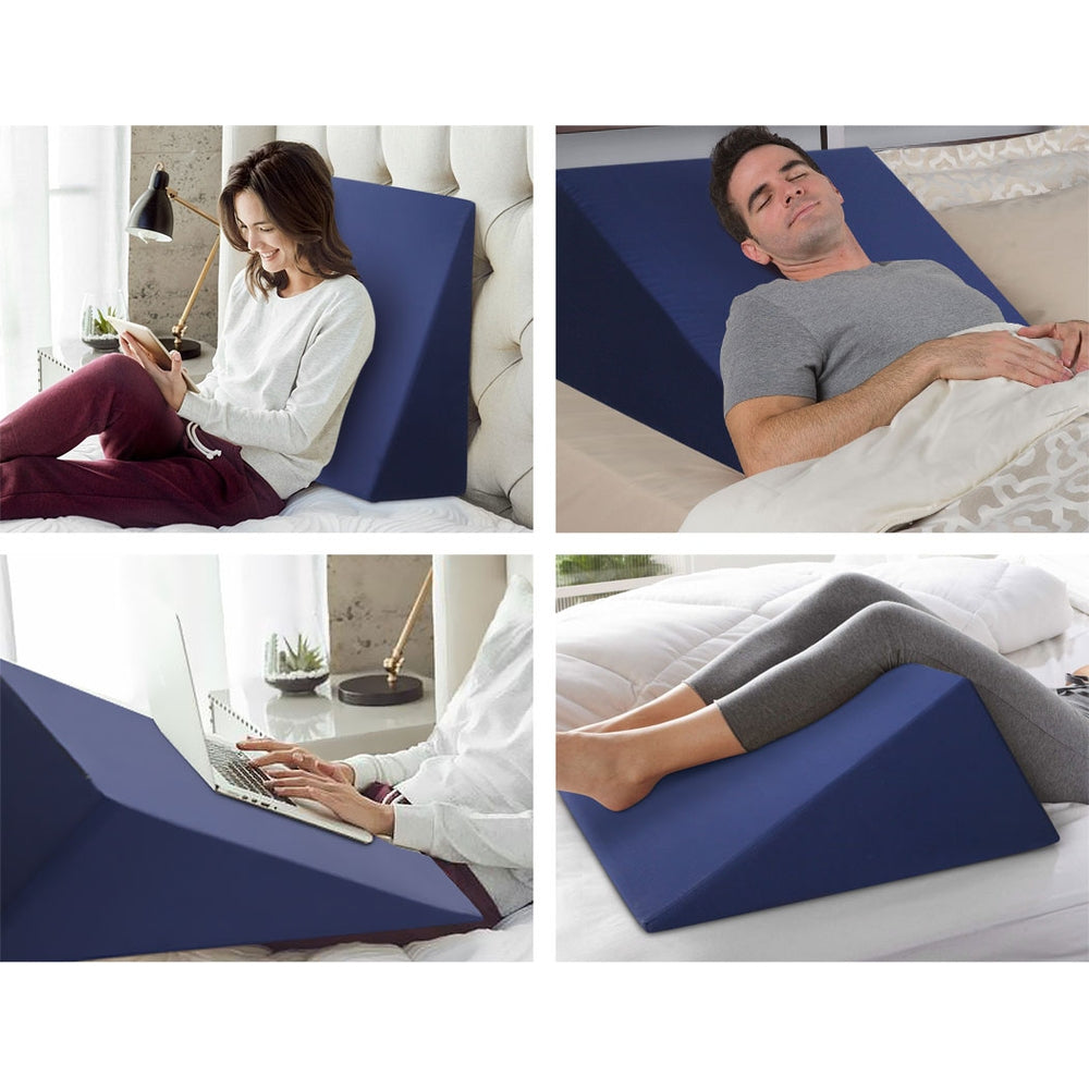 Giselle Bedding Wedge Support Pillow Blue