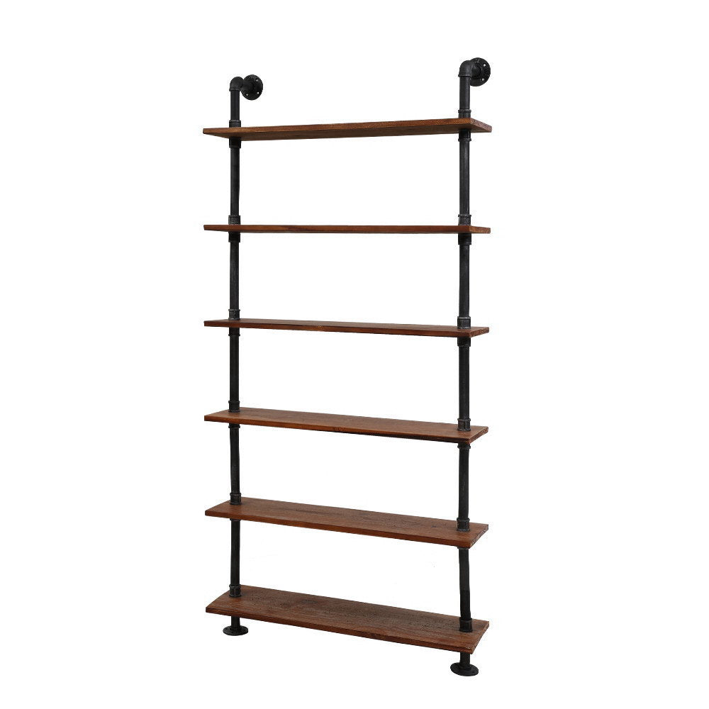 IRA 6-Tier Floating Pipe Shelf DIY Rustic Industrial