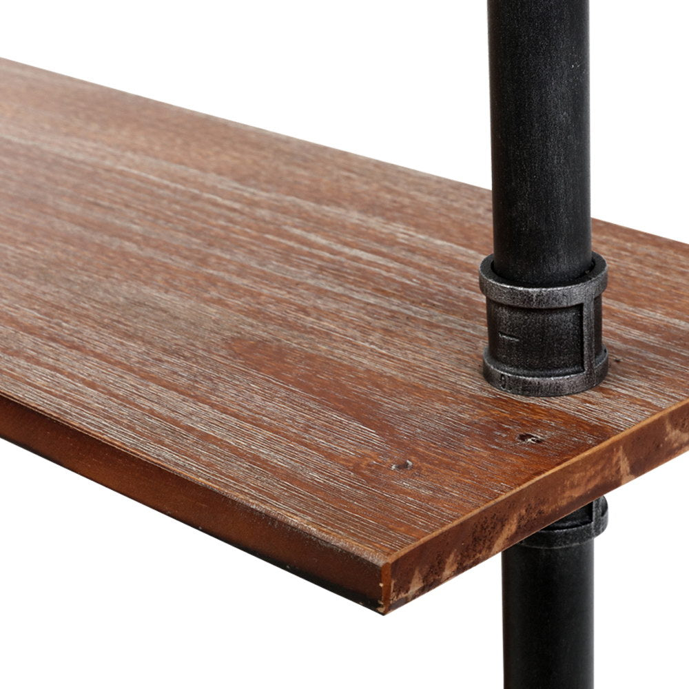 IRA 6-Tier Floating Pipe Shelf DIY Rustic Industrial