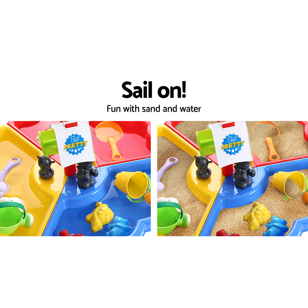 Keezi Kids Sandpit Water Table Outdoor Beach Toy