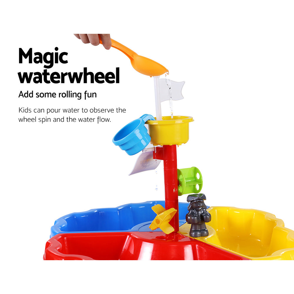 Keezi Kids Sandpit Water Table Outdoor Beach Toy