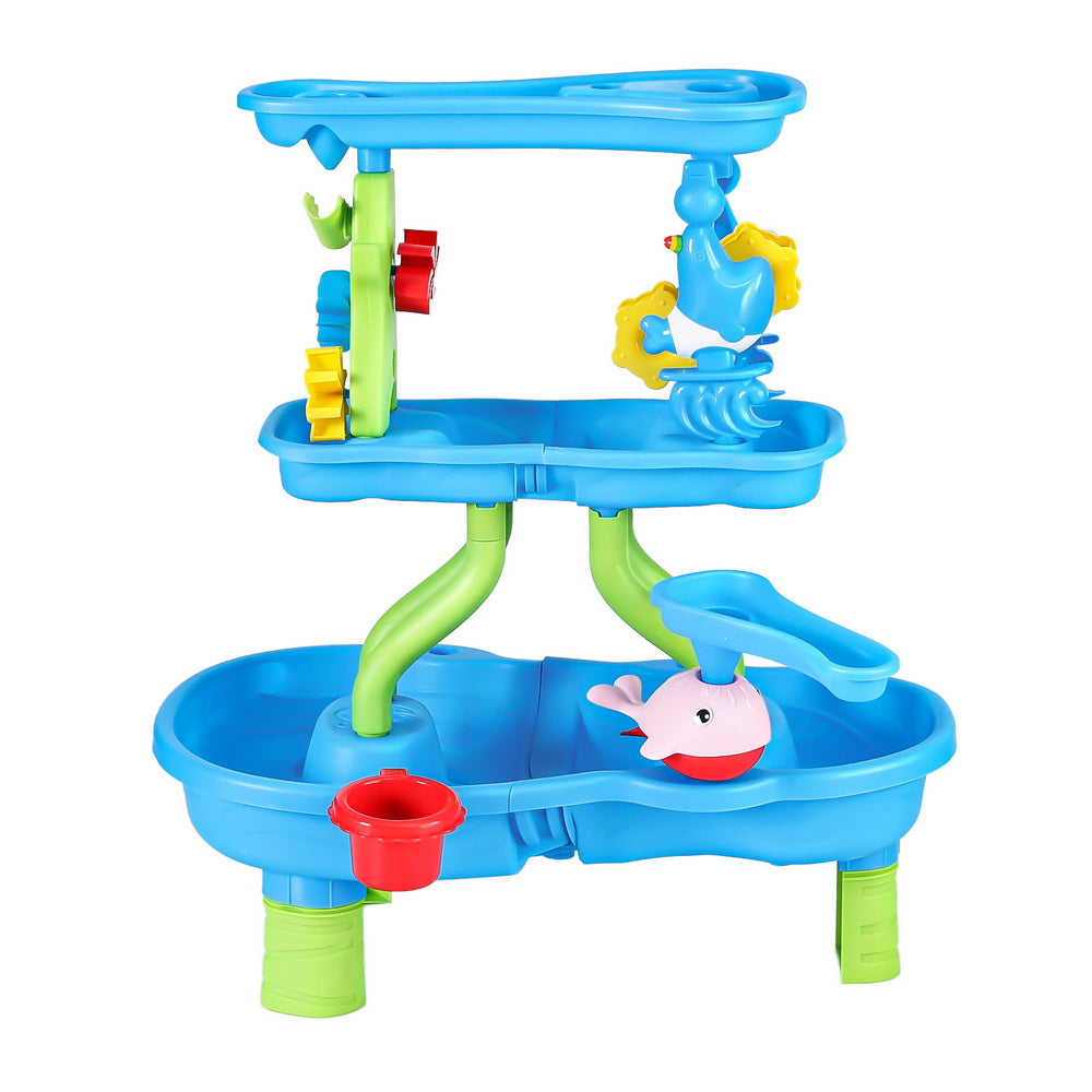 Keezi 4-Tier Kids Sand and Water Activity Table Multicolour