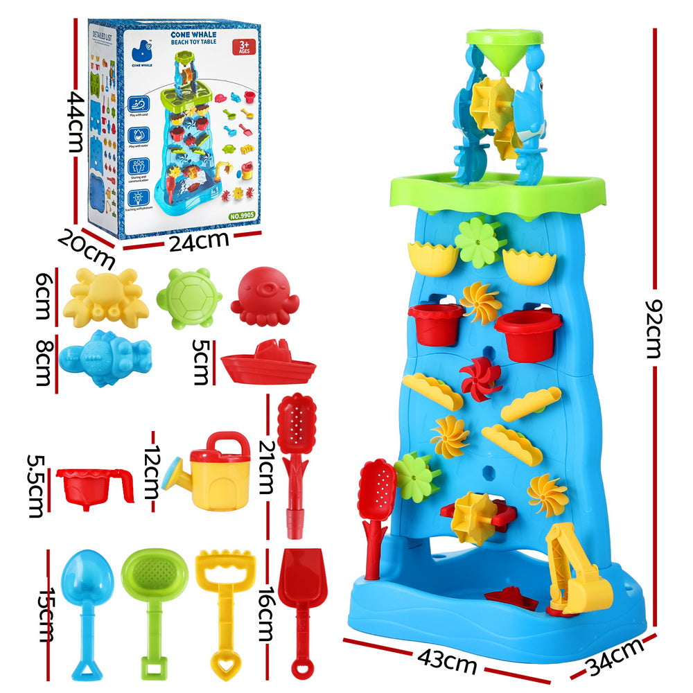 Keezi Kids Sand and Water Activity Table Multicolour