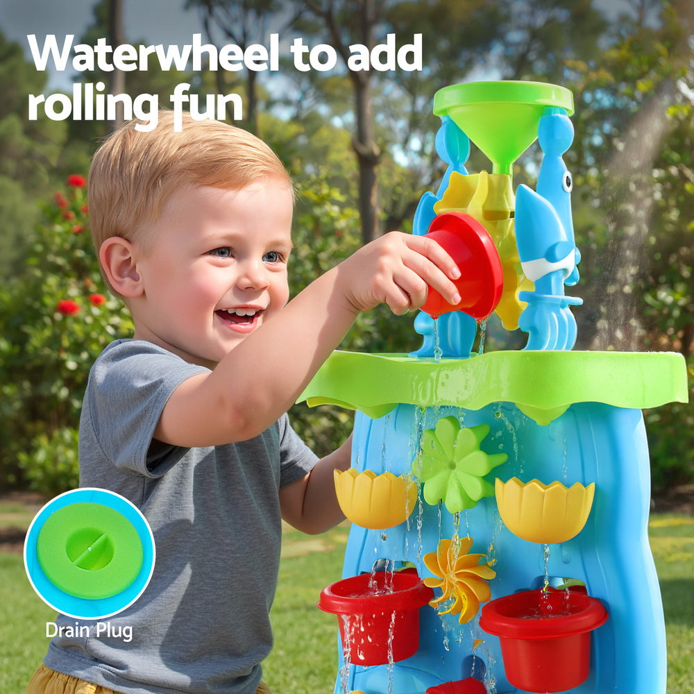 Keezi Kids Sand and Water Activity Table Multicolour