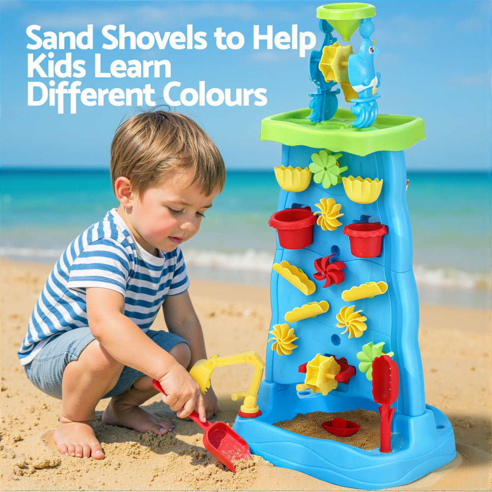Keezi Kids Sand and Water Activity Table Multicolour