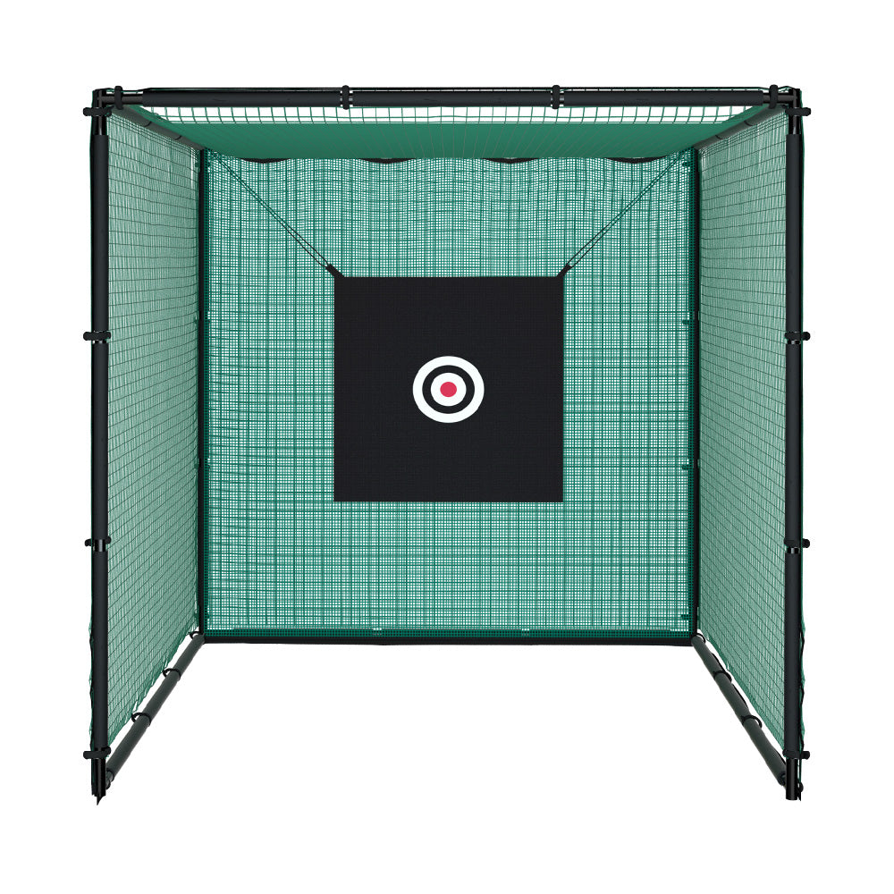 Everfit 3m Golf Practice Net Steel Frame Black Green