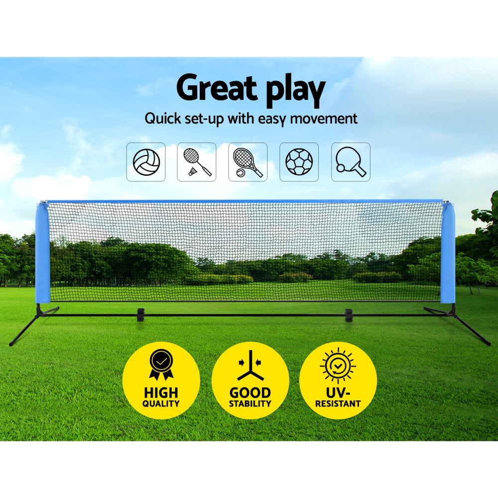 Everfit 3m Adjustable Sports Net Portable Tennis Volleyball Badminton Kit