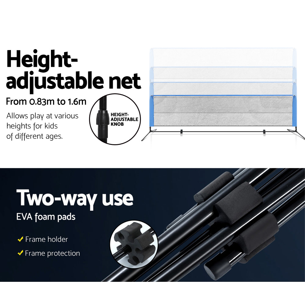 Everfit 4m Portable Sports Net Adjustable Height for Tennis, Volleyball, Badminton