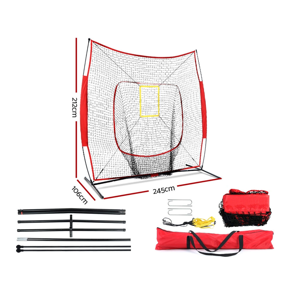 Everfit 7ft Baseball Softball Training Net Kit with Stand