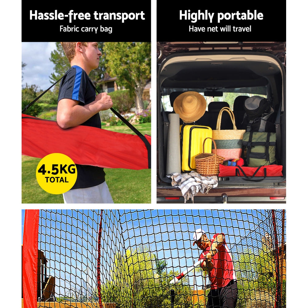 Everfit 7ft Baseball Softball Training Net Kit with Stand
