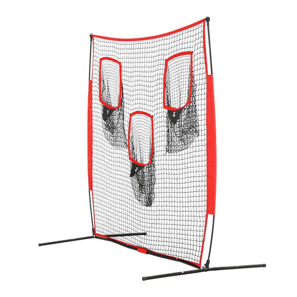 Everfit 1.8m Portable Football Soccer Net Training 3 Target Zones