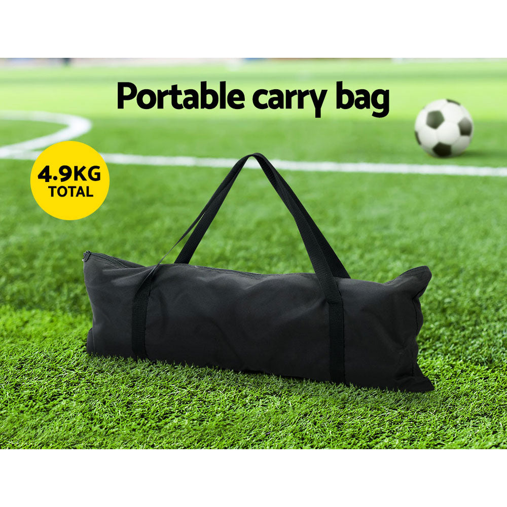 Everfit 1.8m Portable Football Soccer Net Training 3 Target Zones