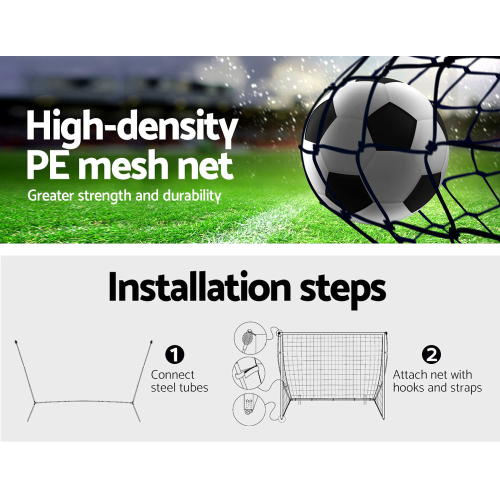 Everfit 3.6m Portable Soccer Goal Net Rebounder Training