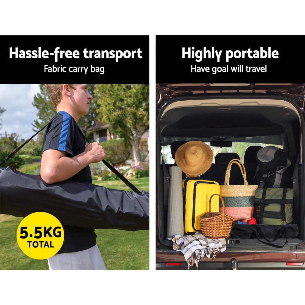 Everfit 3.6m Portable Soccer Goal Net Rebounder Training