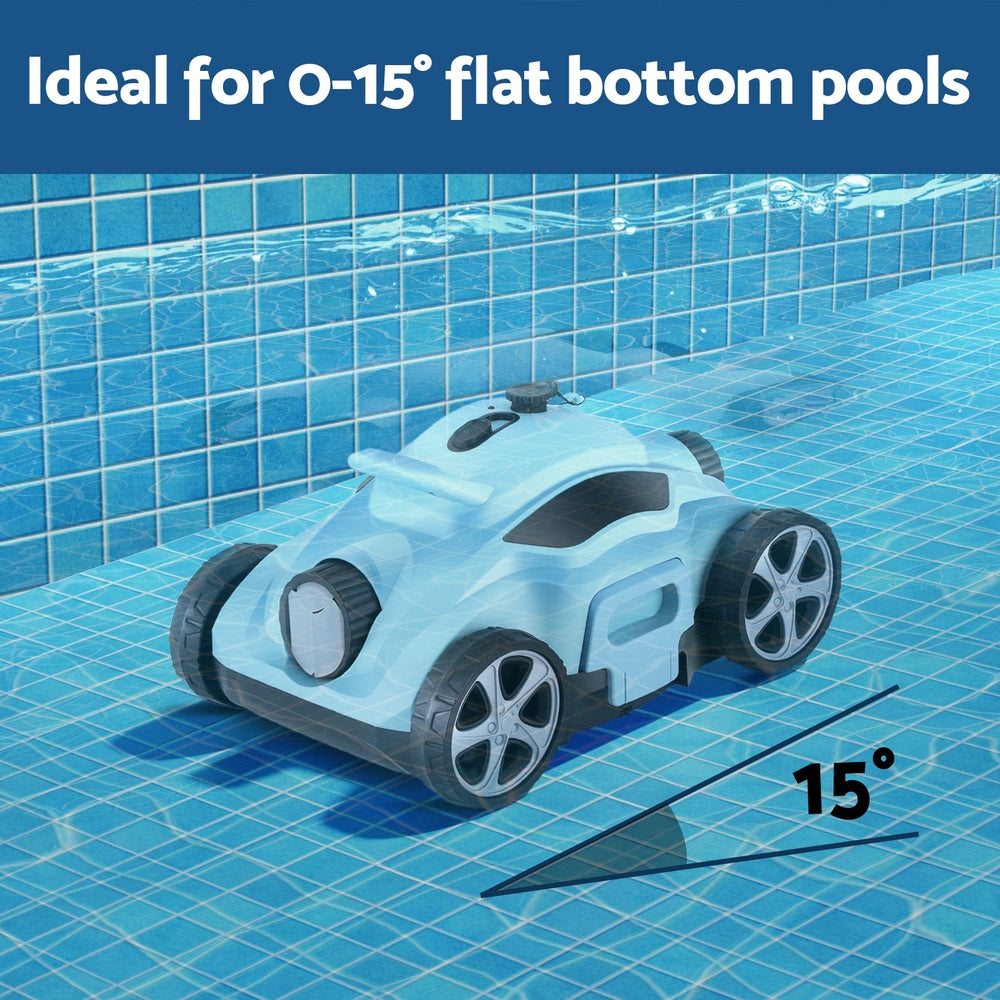 Cordless Smart Robotic Pool Cleaner, Self-Parking - Aquabuddy