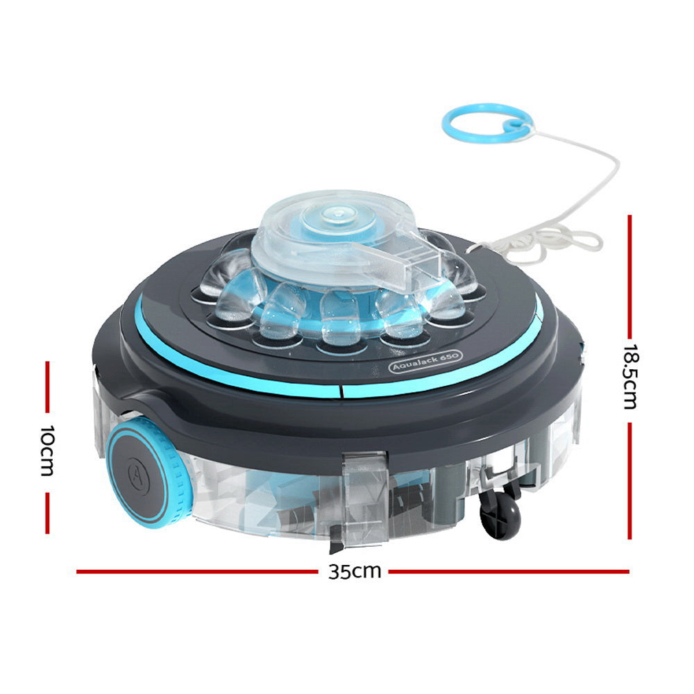 Aqua Buddy Robotic Pool Cleaner Cordless Vacuum Grey/Blue