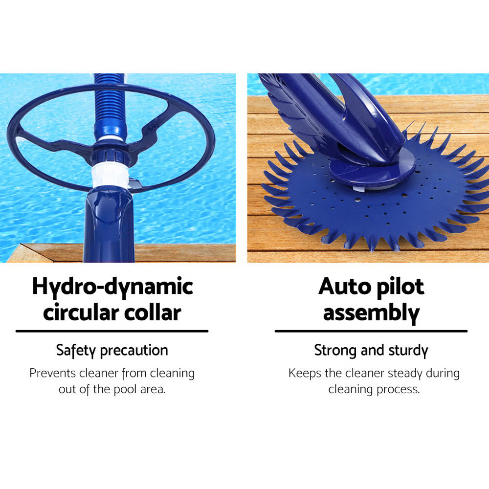 Aquabuddy Automatic Pool Cleaner 10m Hose Floor Wall Vacuum
