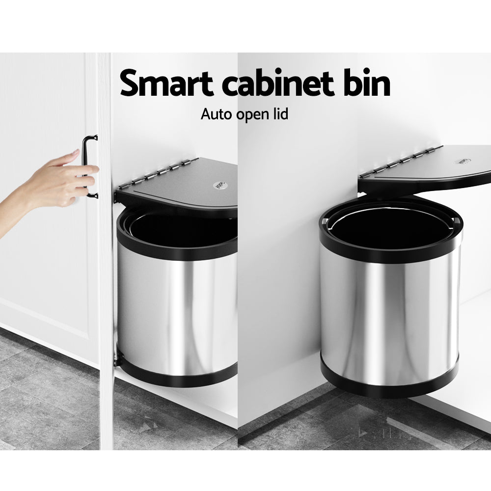 Cefito 12L Pull Out Swing Bin Stainless Steel