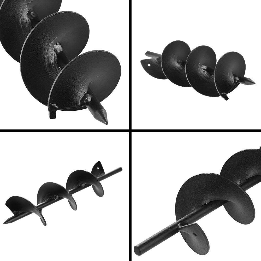 Giantz Small Earth Planter Auger 75x300mm Black