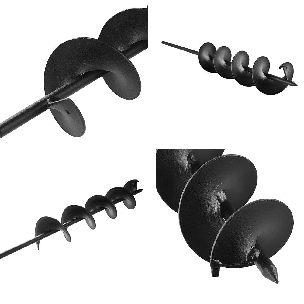 GIANTZ Small Earth Planter Auger 75x600mm Black