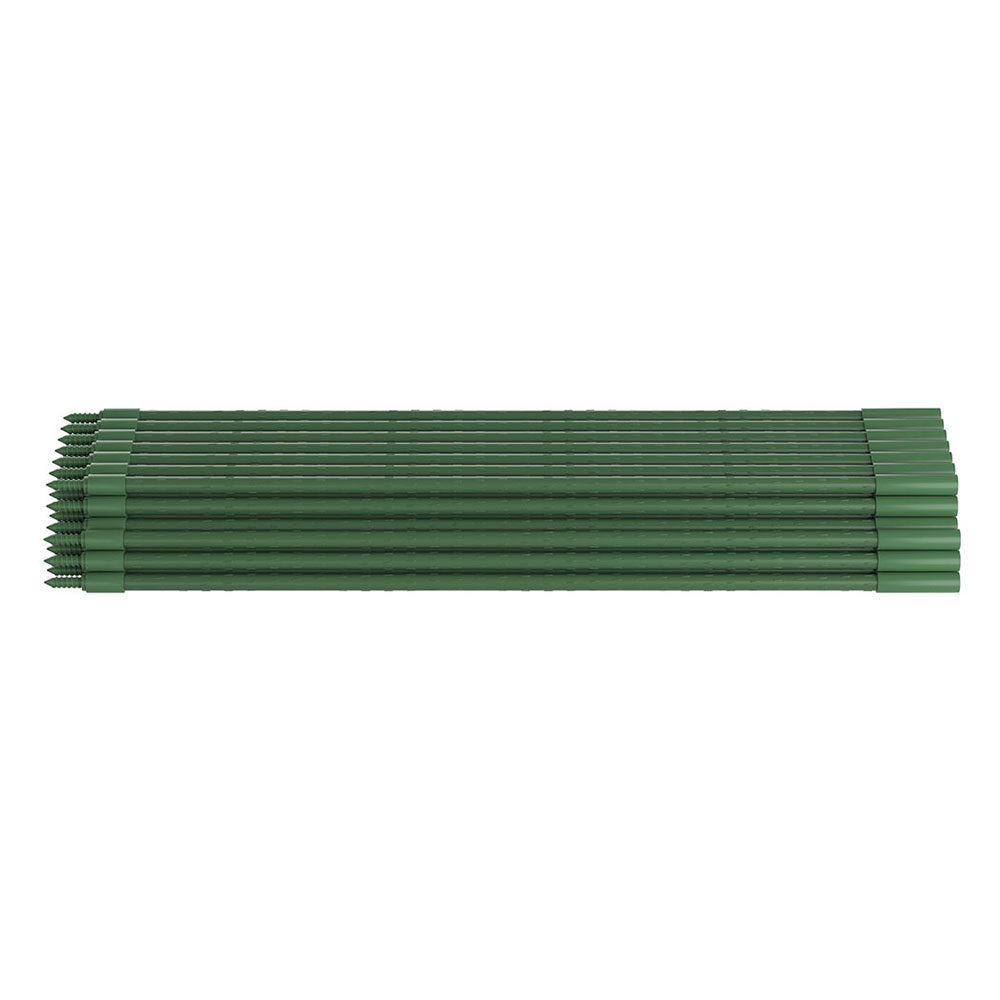 48pcs Metal Plant Support Stakes, Plastic Coated, Green Fingers