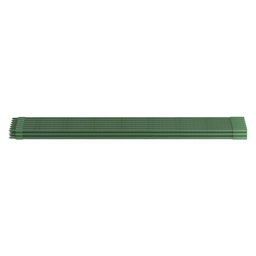 24pcs Metal Plant Support Stakes with Ridged Surface - Green Fingers