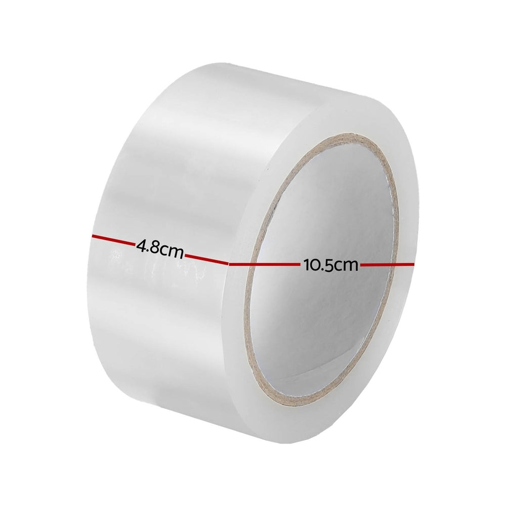 Ultra Clear Packing Tape 48mm x 75m, 24 Rolls, Strong Adhesive, Juarez