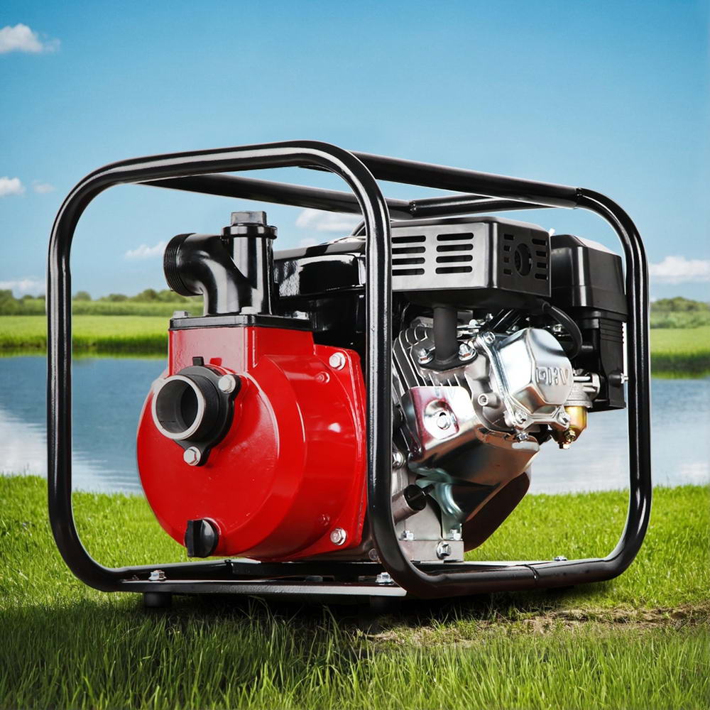 Giantz Petrol Water Pump 7HP 2-Inch High Flow Red