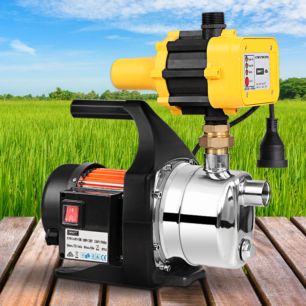Giantz 1500W High-Pressure Garden Water Pump Yellow