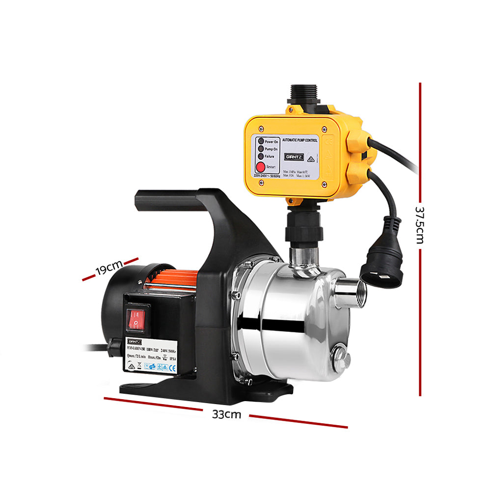 Giantz 800W High Pressure Garden Water Jet Pump Yellow