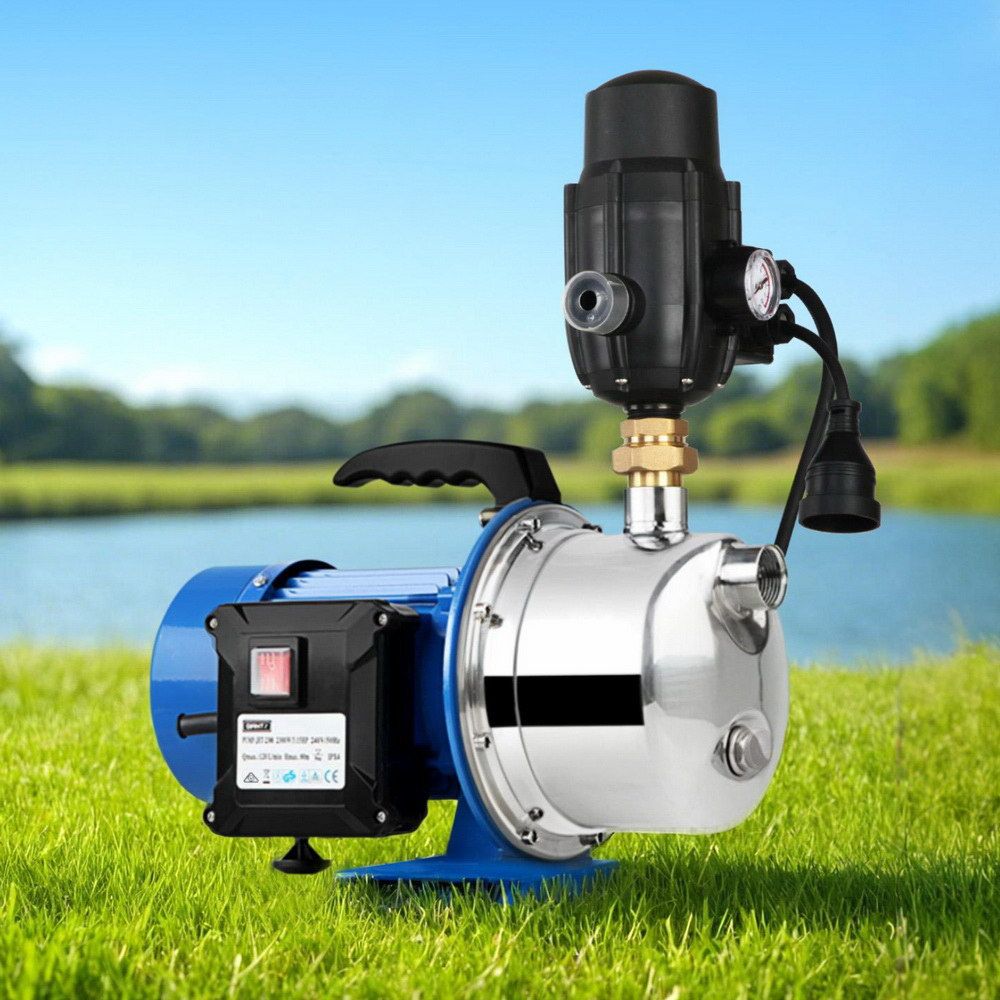 Giantz Garden Water Jet Pump 1100W High Pressure Black
