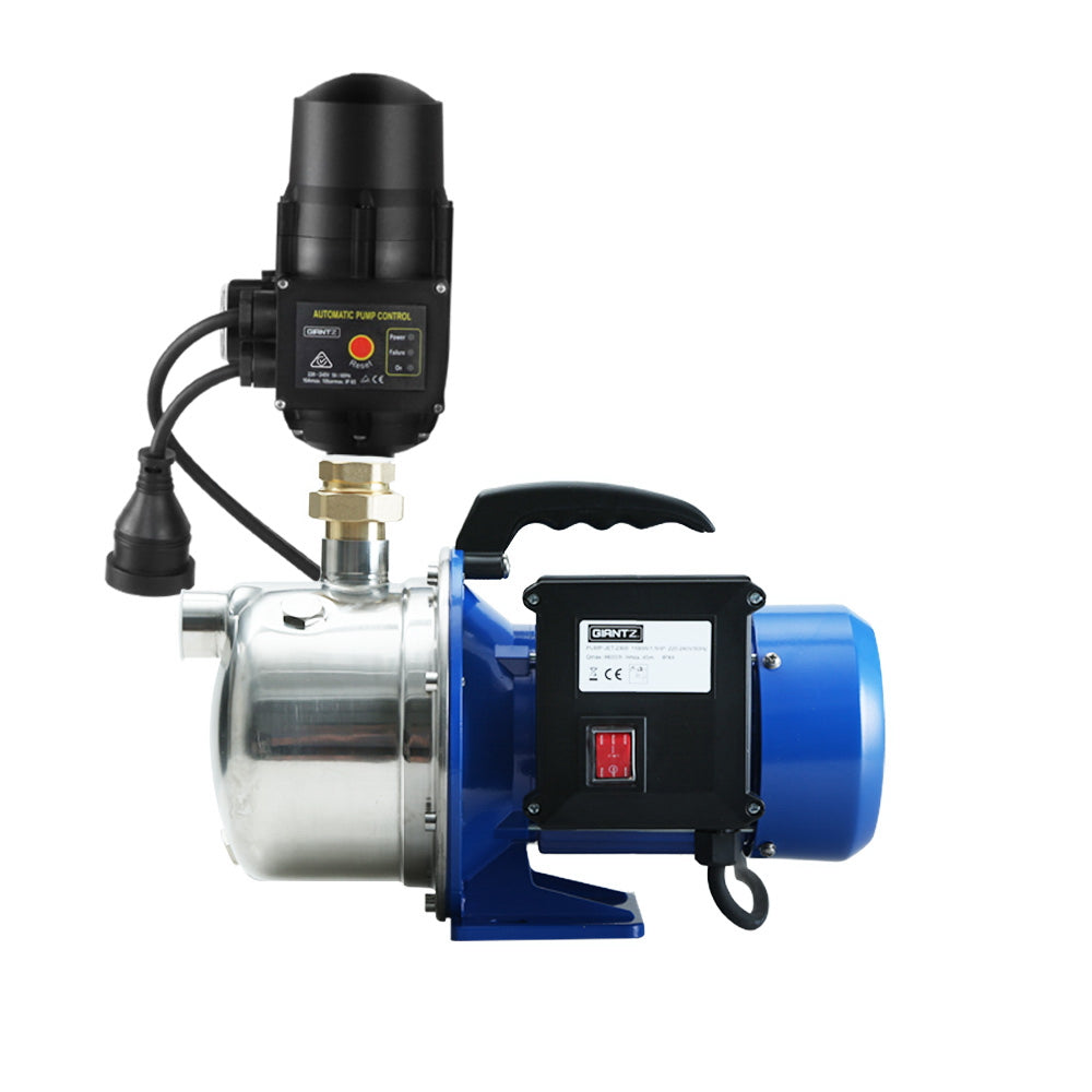 Giantz 1100W High Pressure Garden Jet Pump Black