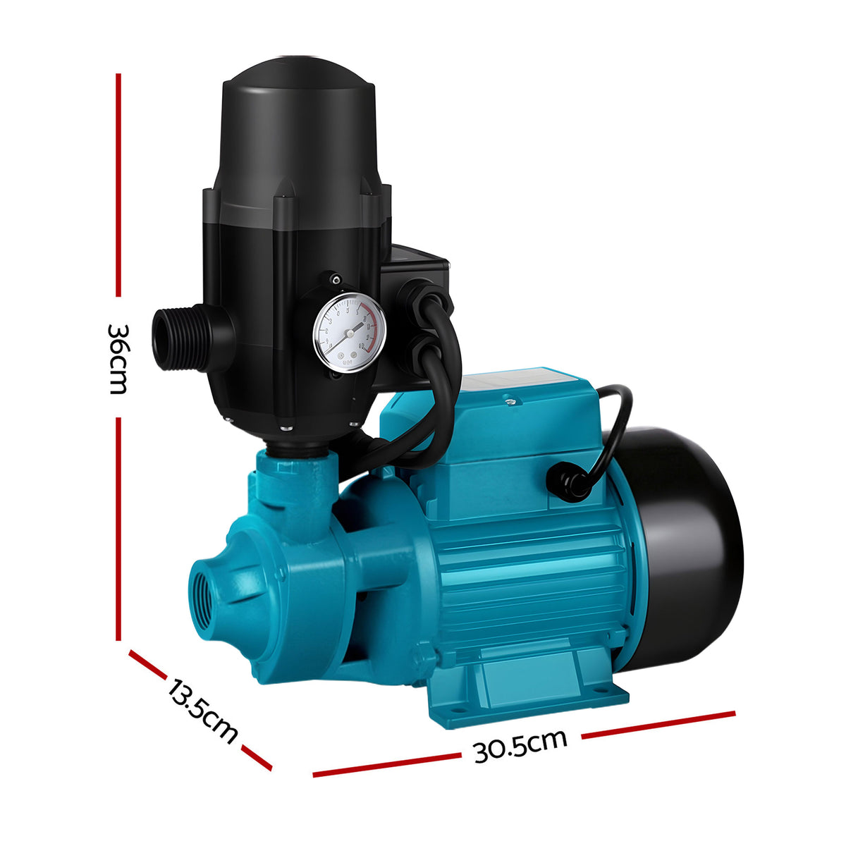 QB80 Peripheral Water Pump 750W Garden Irrigation Black