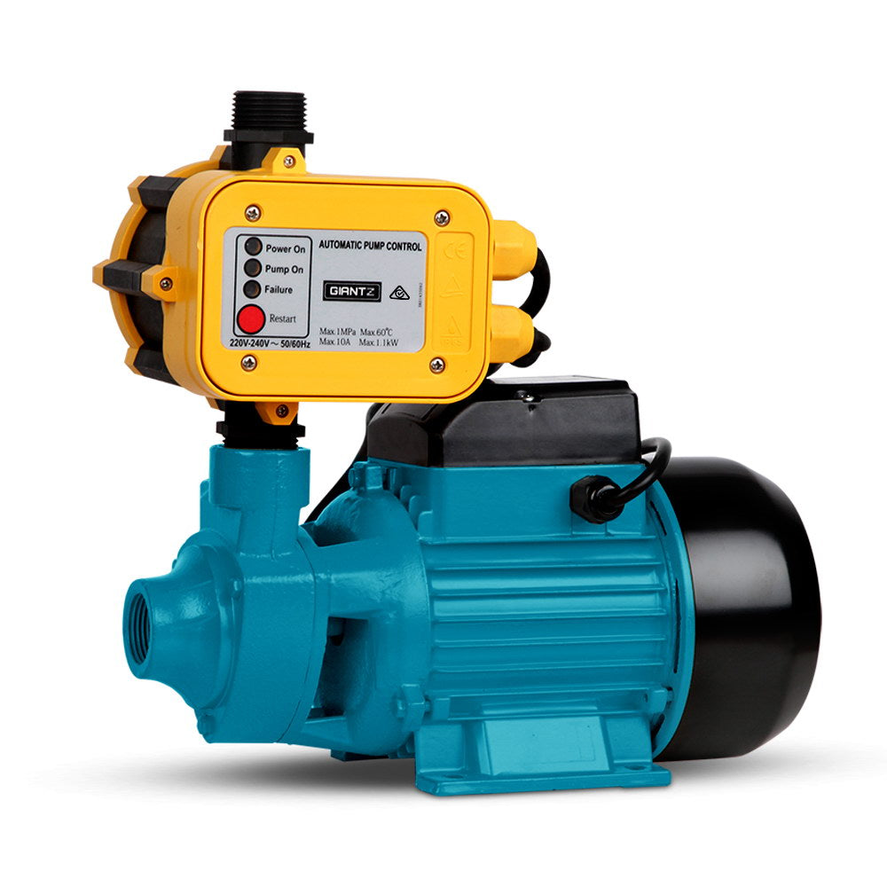 Giantz QB80 750W Peripheral Water Pump Yellow for Garden Irrigation