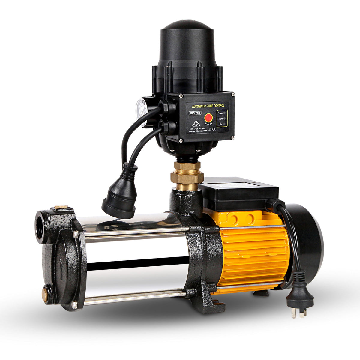Giantz 4-Stage Garden Water Pump 2000W High Pressure Black