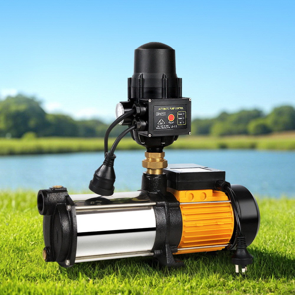 Giantz 4-Stage Garden Water Pump 2000W High Pressure Black