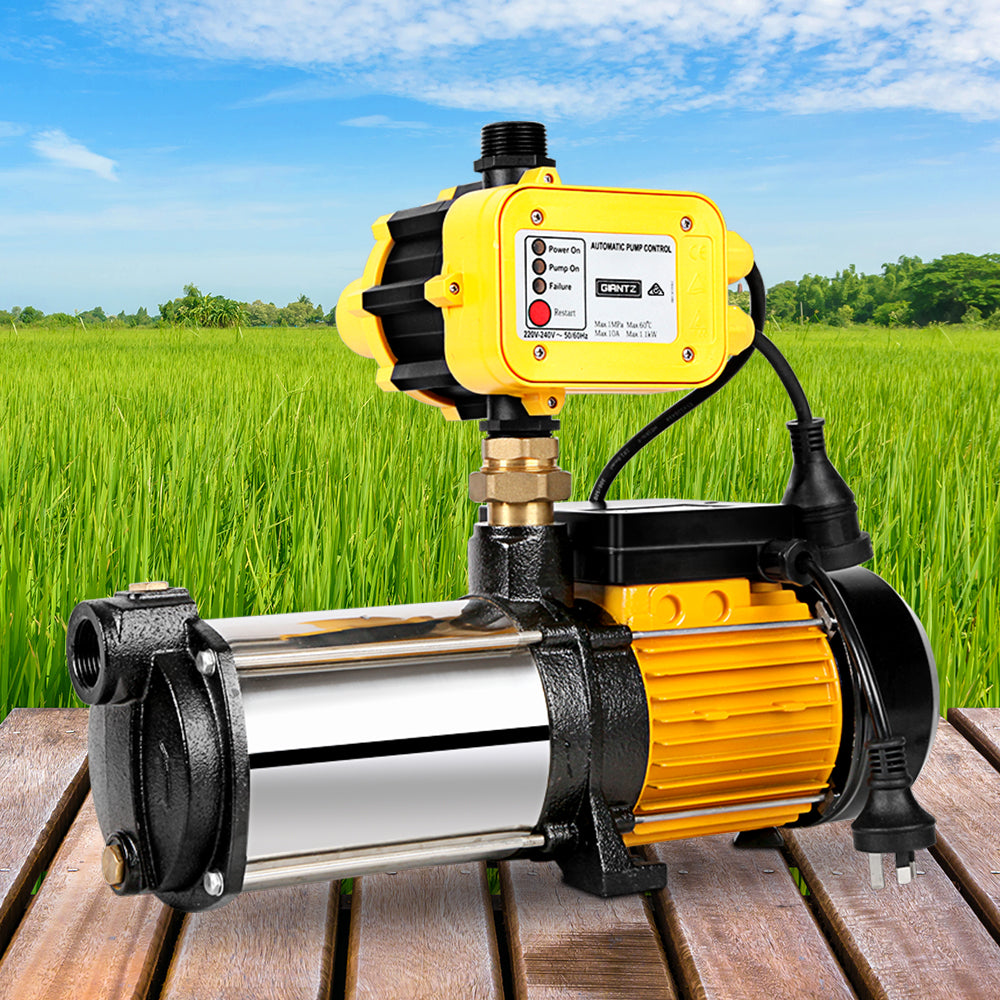 Giantz 2000W 4-Stage High Pressure Garden Water Pump Yellow