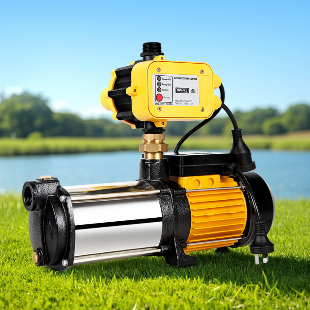 Giantz 2000W 4-Stage Garden Water Pump Irrigation Booster Yellow