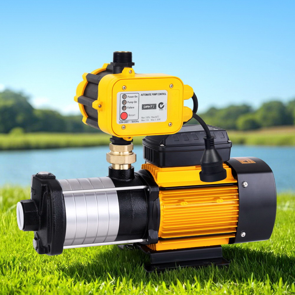 Giantz Water Pump 2500W 6-Stage Garden Irrigation Yellow