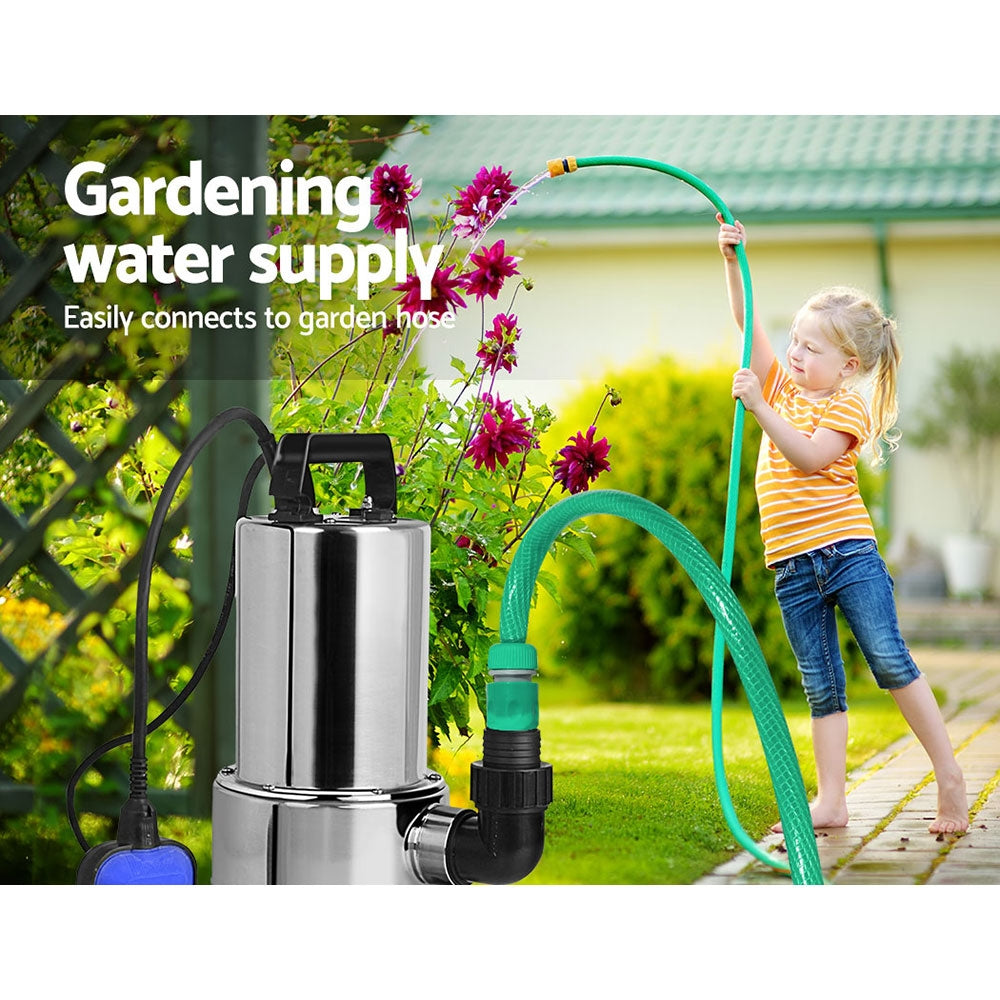 Giantz 1800W Submersible Water Pump Stainless Steel Automatic
