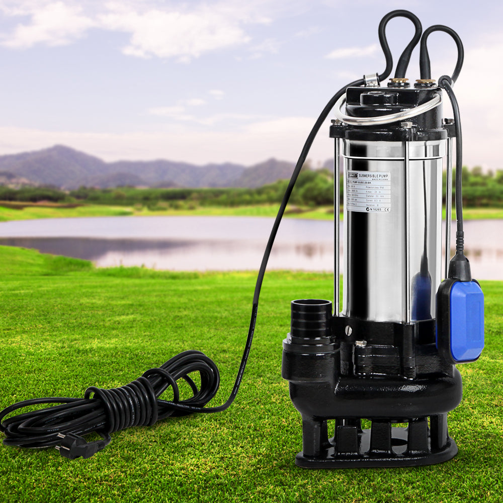 Giantz 2000W Submersible Water Pump Stainless Steel Automatic