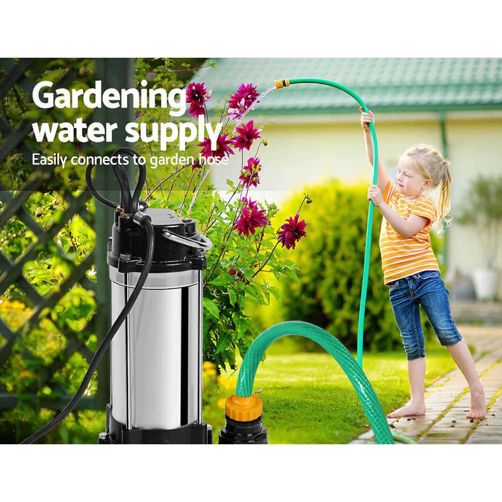 Giantz 2000W Submersible Water Pump Stainless Steel Automatic