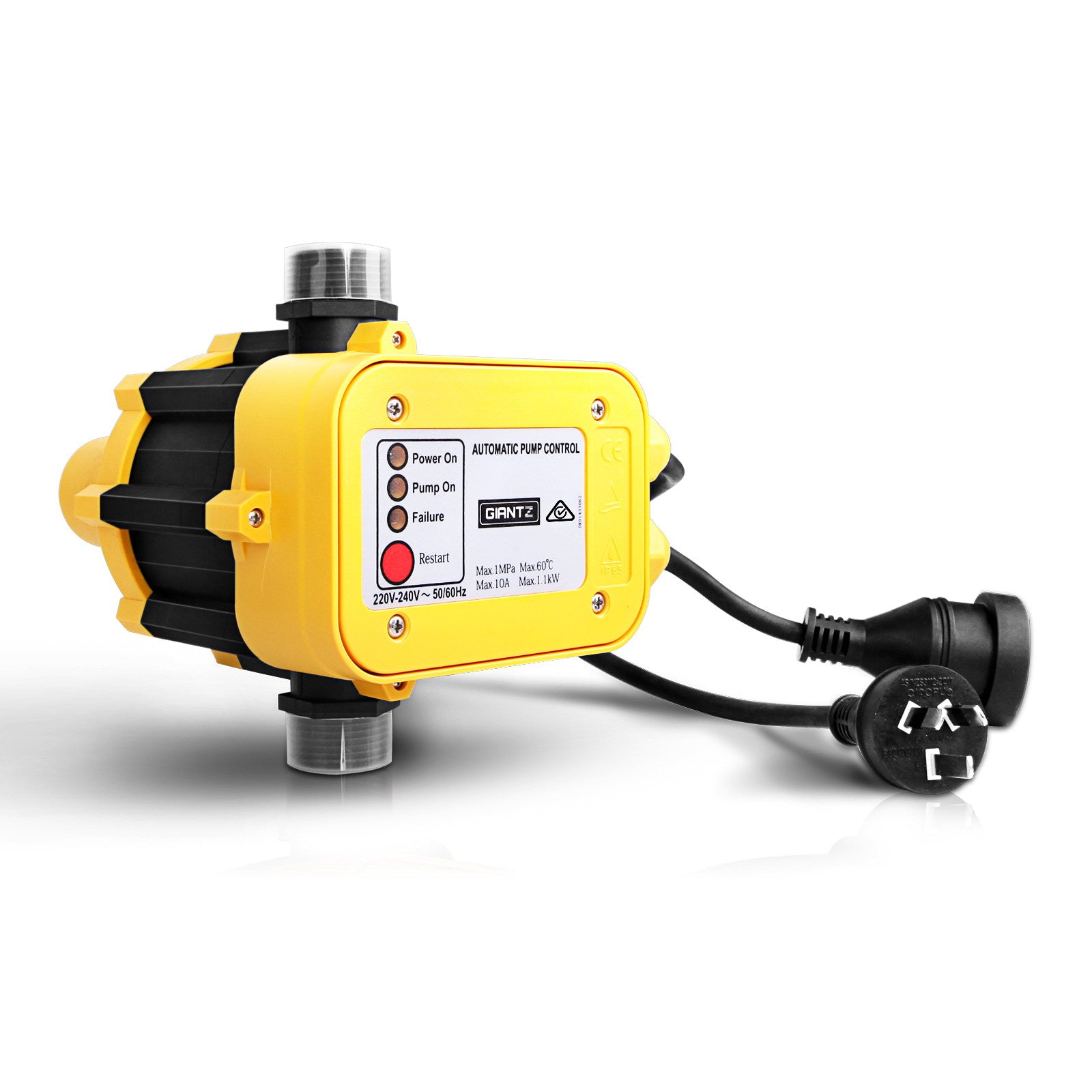 Giantz Automatic Water Pressure Pump Controller Yellow