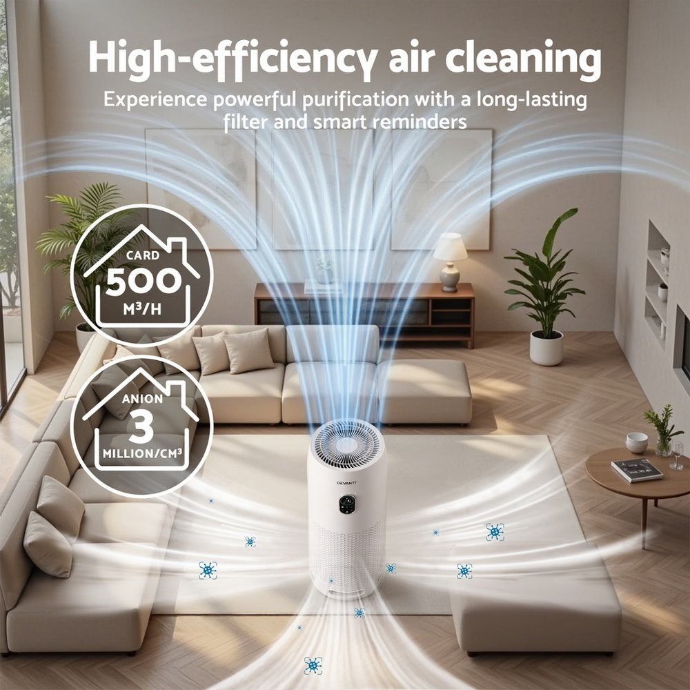 Devanti Air Purifier 4 Stage HEPA with Replacement Filter