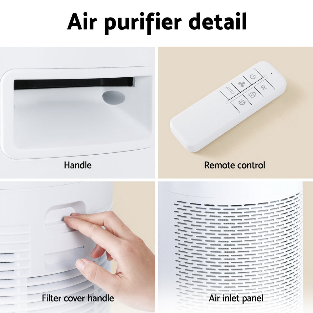 Devanti Air Purifier 4 Stage HEPA with Replacement Filter