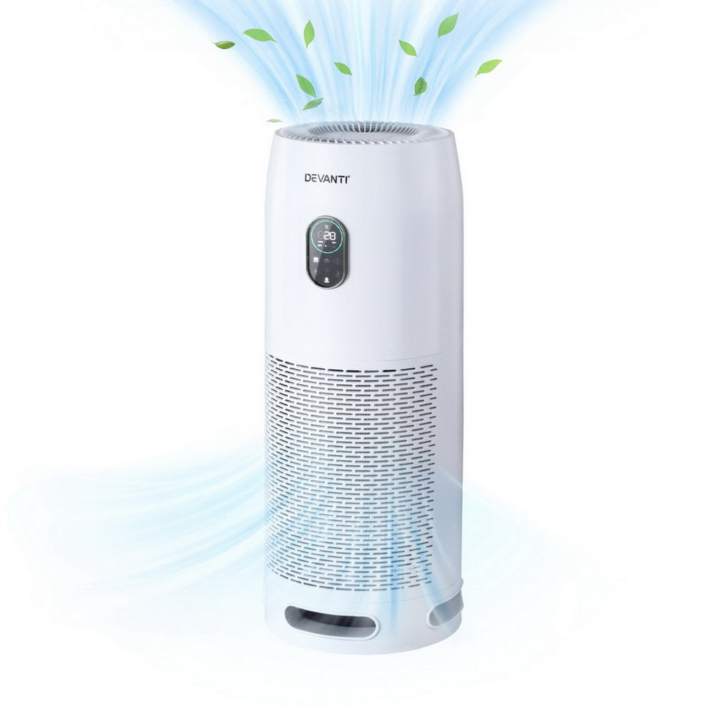 Devanti Air Purifier 500m³/h HEPA Filter White